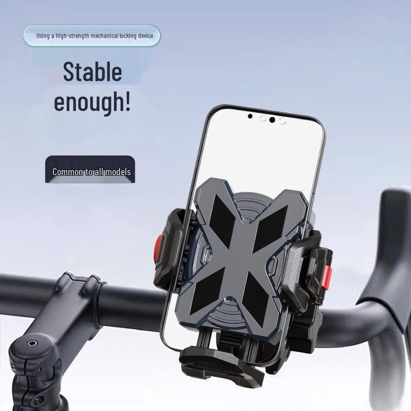 Motorcycle & Bicycle Anti-Shake Phone Mount for Delivery Riders