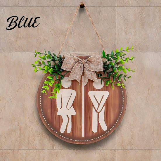Massivholz Badezimmer Damen Toilette Holzschild Toilettenwandkunst Herren und Rustikale Wohnkultur für Runde Bauernhaus Hängend