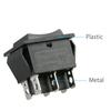 1.26x1.02x1.30in Rocker Switches 12V 4 Pieces 6Pin Black