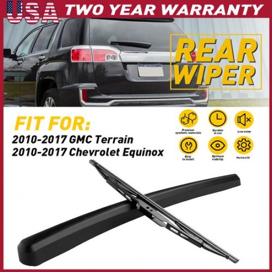 Rear Window Wiper Windshield Arm & Blade for 10-17 GMC Chevrolet Terrain Equinox