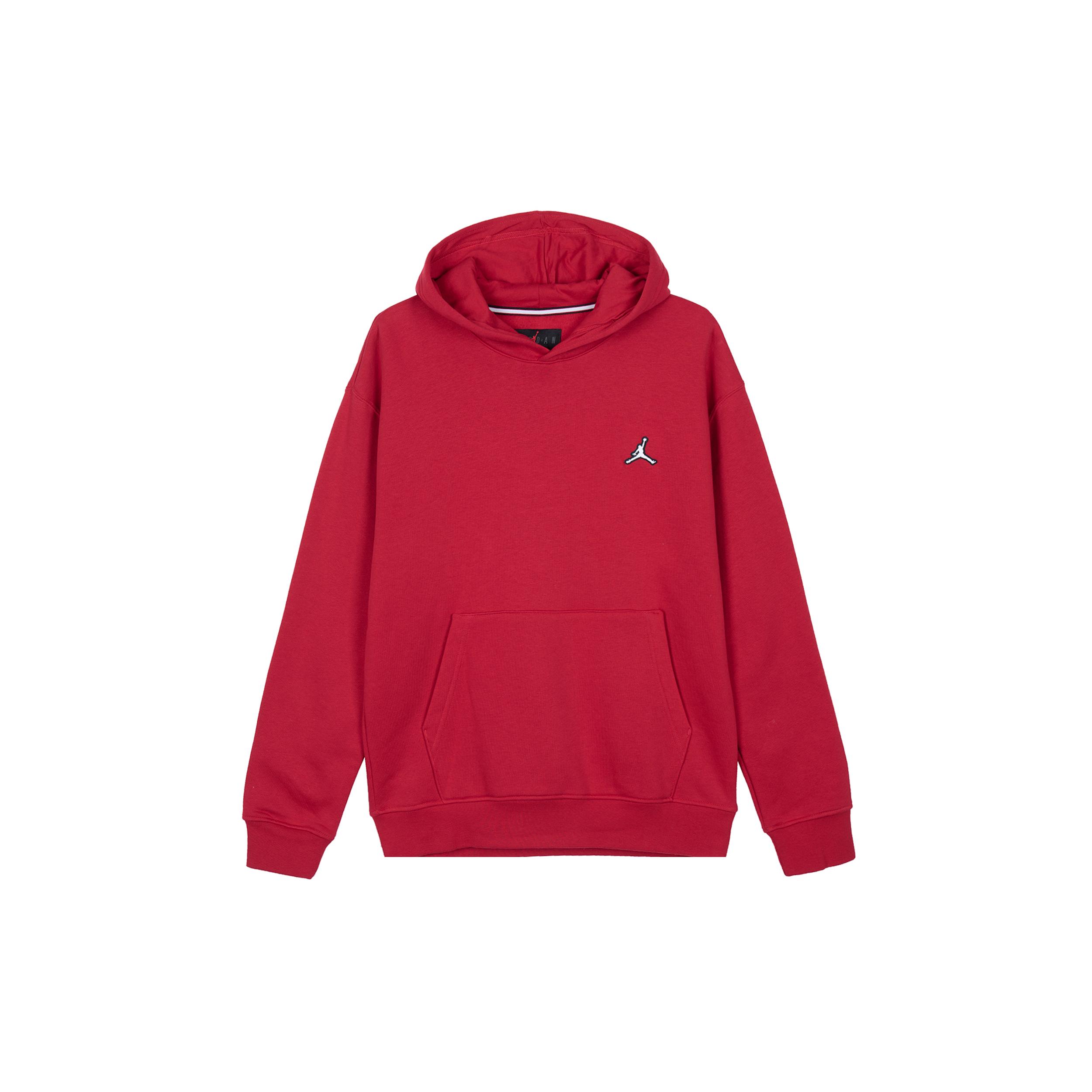 Jordan Brooklyn Sweatshirts Men s Red Hooded Thickened Regular DQ7467-687 XL