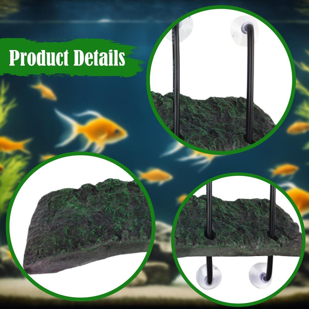 Turtle Basking Platform Aquarium Tortoise Reptiles Dock Climbing Floating Resting Terrace for Geckos Freshwater Newts Frogs Tank