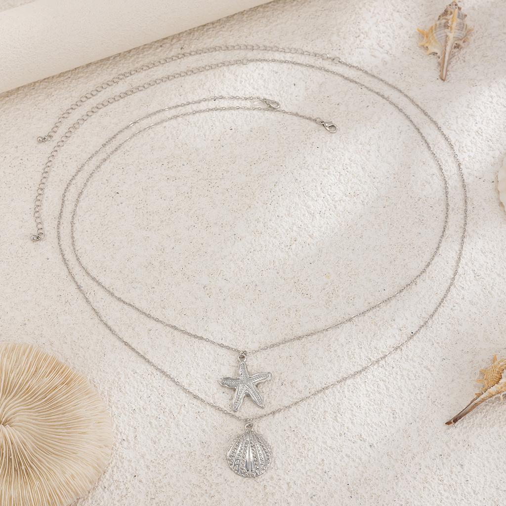 Ingemark Sexy Einfach Metall Seestern Muschel Anhänger Taille Bauch Kette für Damen Sommer Strand Bikini Urlaub Körper Schmuck Geschenk