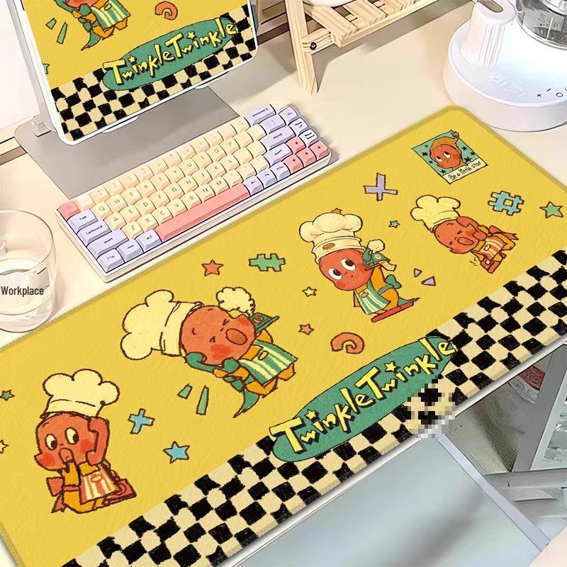 Starman Cute Girl Desk Mat - Large Mouse Pad for Students and Office