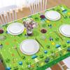 2 Pcs Alien Tablecloth Green Alien Table Covers Aliens Party Tablecloths Space UFO Themed Party Supplies Space UFO Plastic Rectangular Tablecloth for