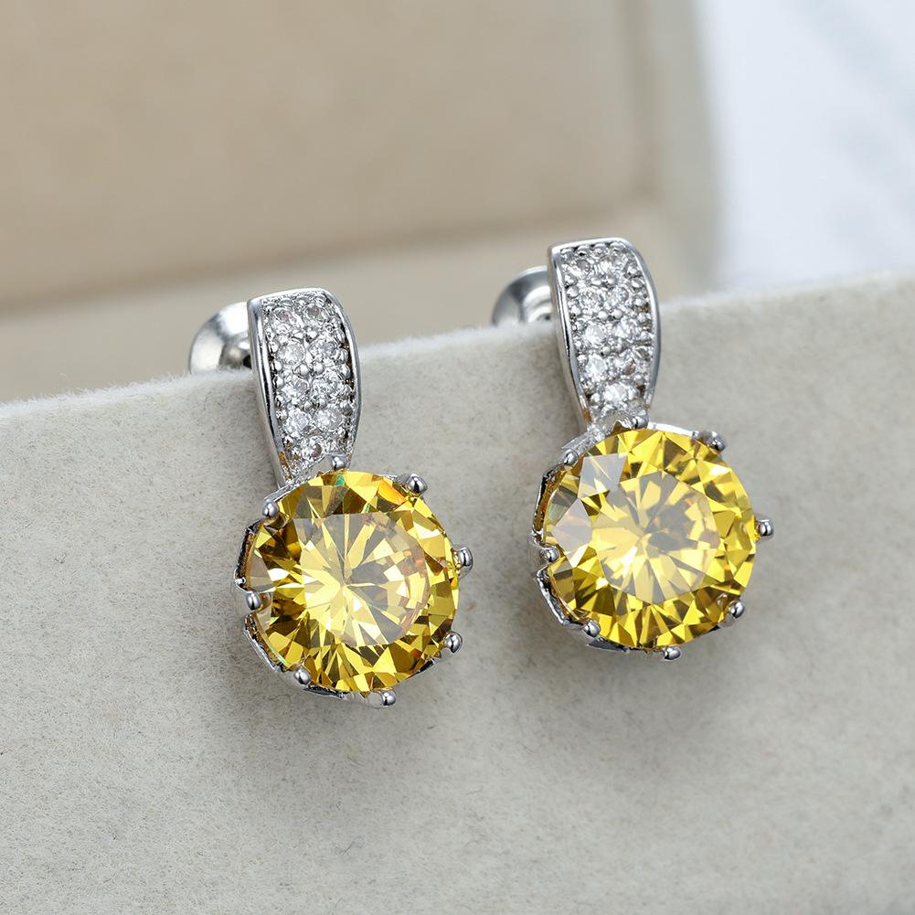 Green empty wish women's simple personality ear buckle octopus earrings jewelry women's