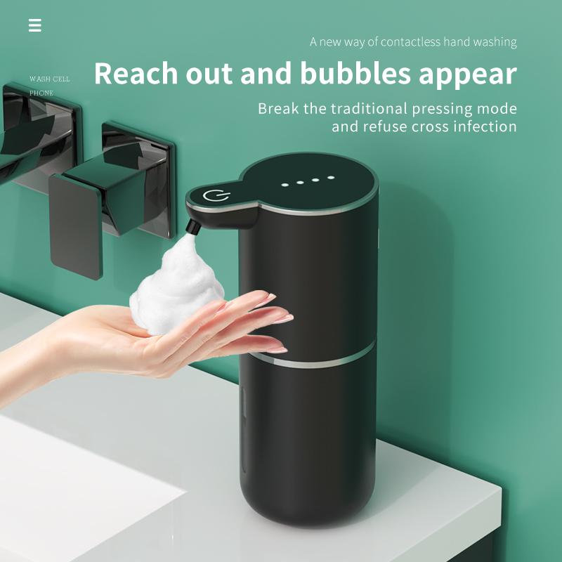 HOMEFISH Newest Electric Soap Dispenser 380ml Automatic Foam Induction Hand Washing Liquid Dispenser Rechargeable Foam Machine