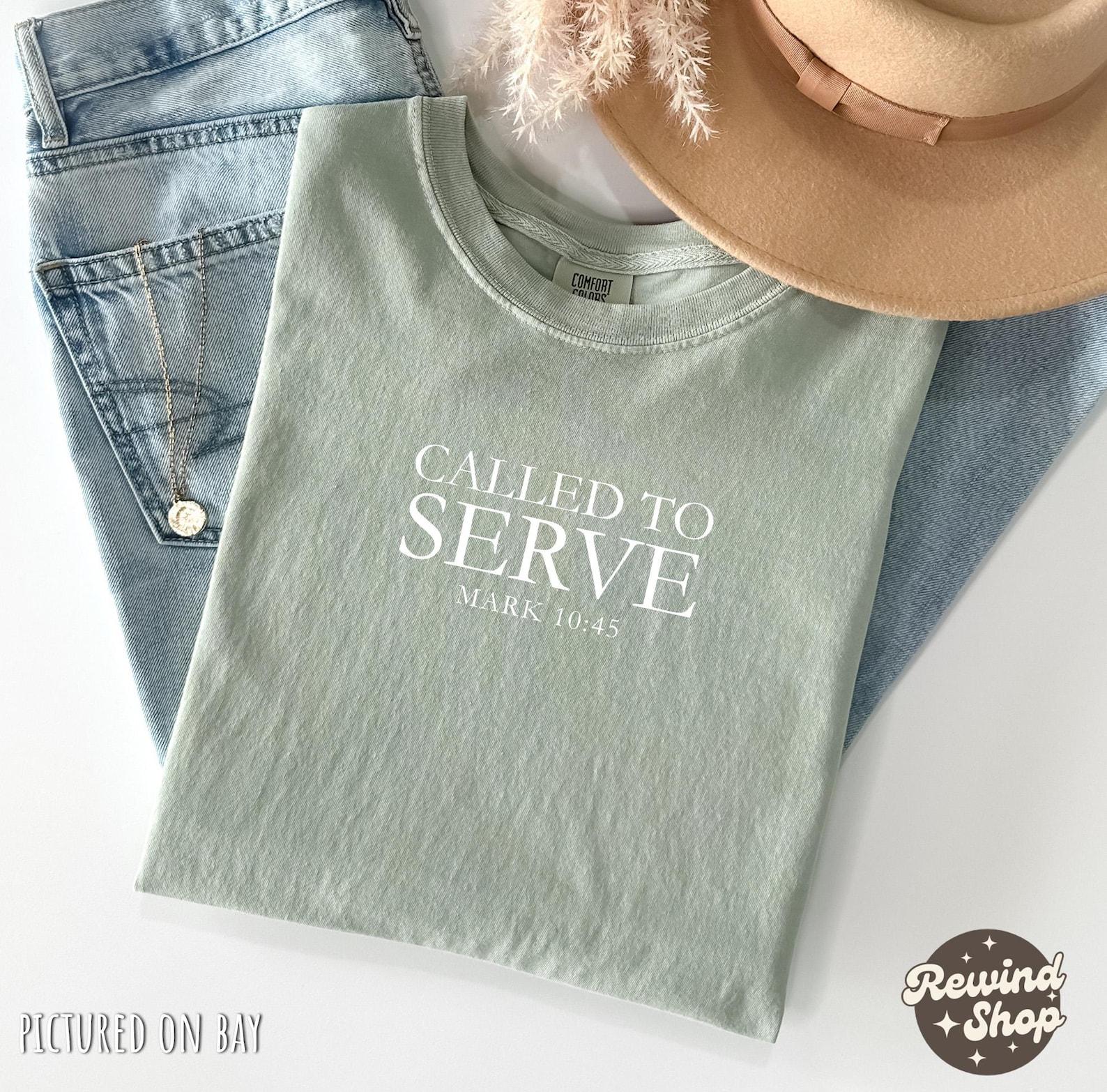 Called To Serve Comfort Colors® T Shirt, Minimalist Faith Shirt, Bible Verse Shirt, Christian Shirt, Religious Shirt, God Lover Shirt S
