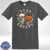 Skull Pumpkin Halloween Creepy Skeleton Hand Vintage Gothic T-Shirt