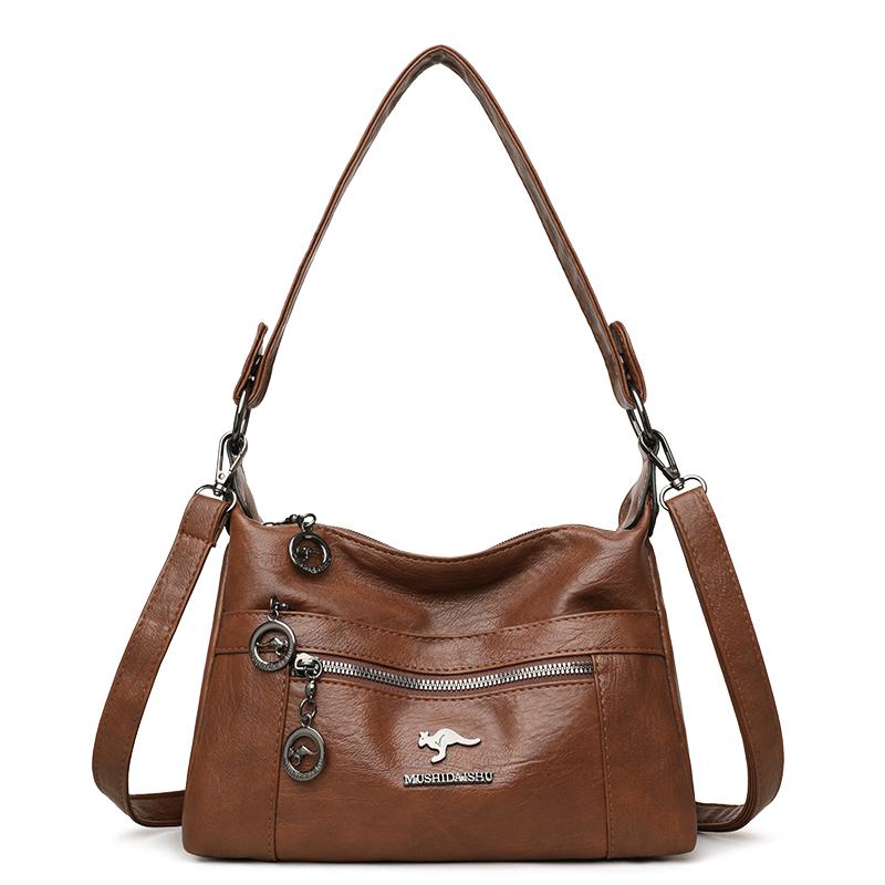 Women's Bag Soft Leather Mother Bag Shoulder Crossbody Bag