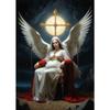 Nordic Religious Art Benevolent Portrait Of The Virgin Mary Archangel Canvas Painting Living Room Modern Aesthetics Home Decor