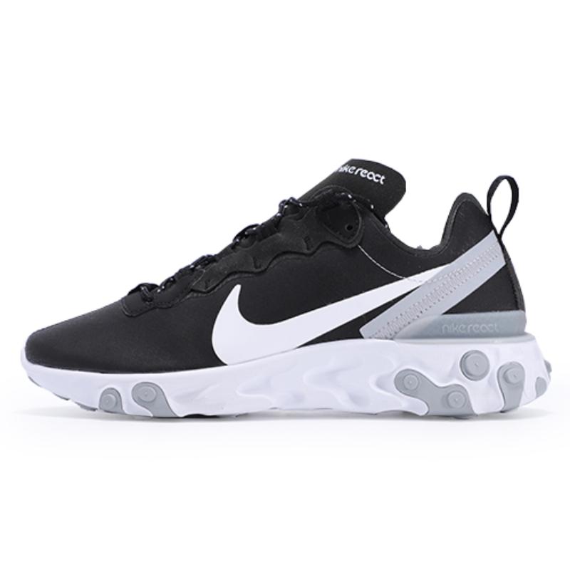 

Nike Кроссовки React Element 55 Черный Белый Серый Светоотражающие BV6668-011 43
