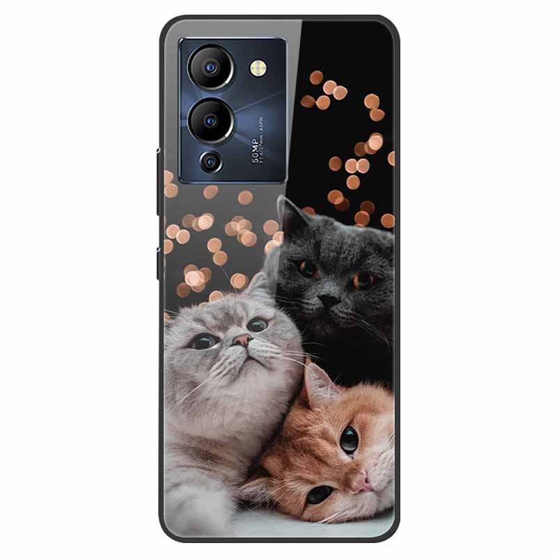 For Infinix Note 12 G96 Case X670 Marble Tempered Glass Hard Back Cover for Infinix Note12 Helio G96 Phone Cases 6.7'' Fundas