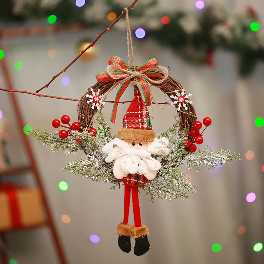 Christmas Wreath Artificial Dead Branches Garlands Hanging Floral Foliage Garland for New Year Xmas Navidad Decoration Ornaments