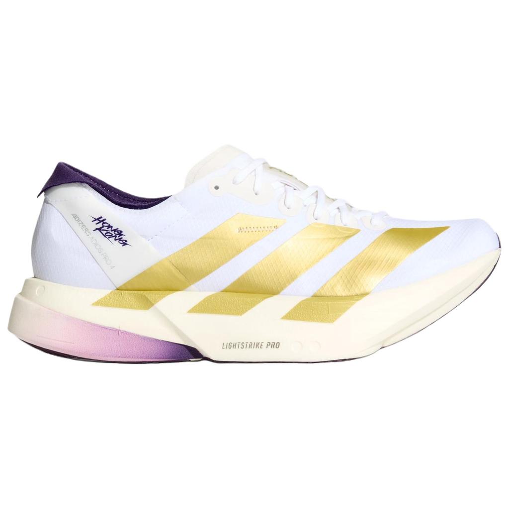 adidas Adizero Adios Pro 4 'White Gold Aurora Plum' Men's KH6359