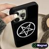 Aesthetic Pentagram Phone Case for iPhone 17 16 15 14 13 12 11 Air Pro Max Plus Matte Surface Magsafe Cover