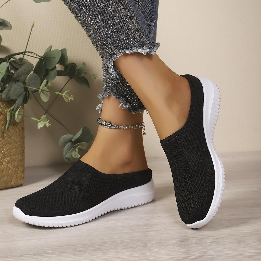 Scarpe da Donna Traspiranti Slip-on di Taglia Grande con Suola Piatta e Buona Circolazione dell'Aria.