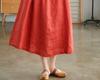 Japanese Women's Loose-Fit Cotton & Linen Irregular Hem Dress