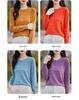New Women's Plus Size Thick Wool Sweater - Round Neck, Loose Fit, Knitted Pullover for Autumn and Winter