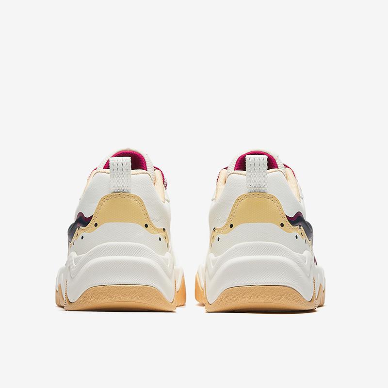Anta Comfortable Versatile Non-Slip Wear-Resistant Low-Top Kids Skate Shoes Kids Sneakers White Red A22448001-1