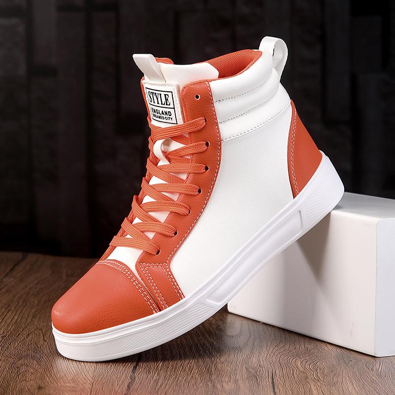 

Men High Top Canvas Shoes Unisex Skateboard Shoes for Women Casual Lightweight Comfortable Waterproof Street Footwear 47