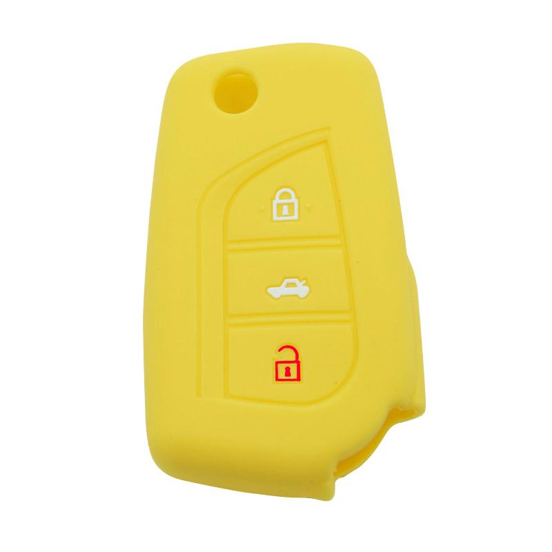 Car Key Cover Case Silicone Shell For Toyota Corolla Yaris Auris Avensis Verso Aygo Scion TC IM