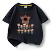 T-shirt pour enfants en coton pur avec imprimé dessin animé Stranger Things