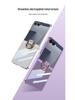 Samsung Z Flip7 Transparent Electroplated Ring Case - Fresh Style Protective PC Cover