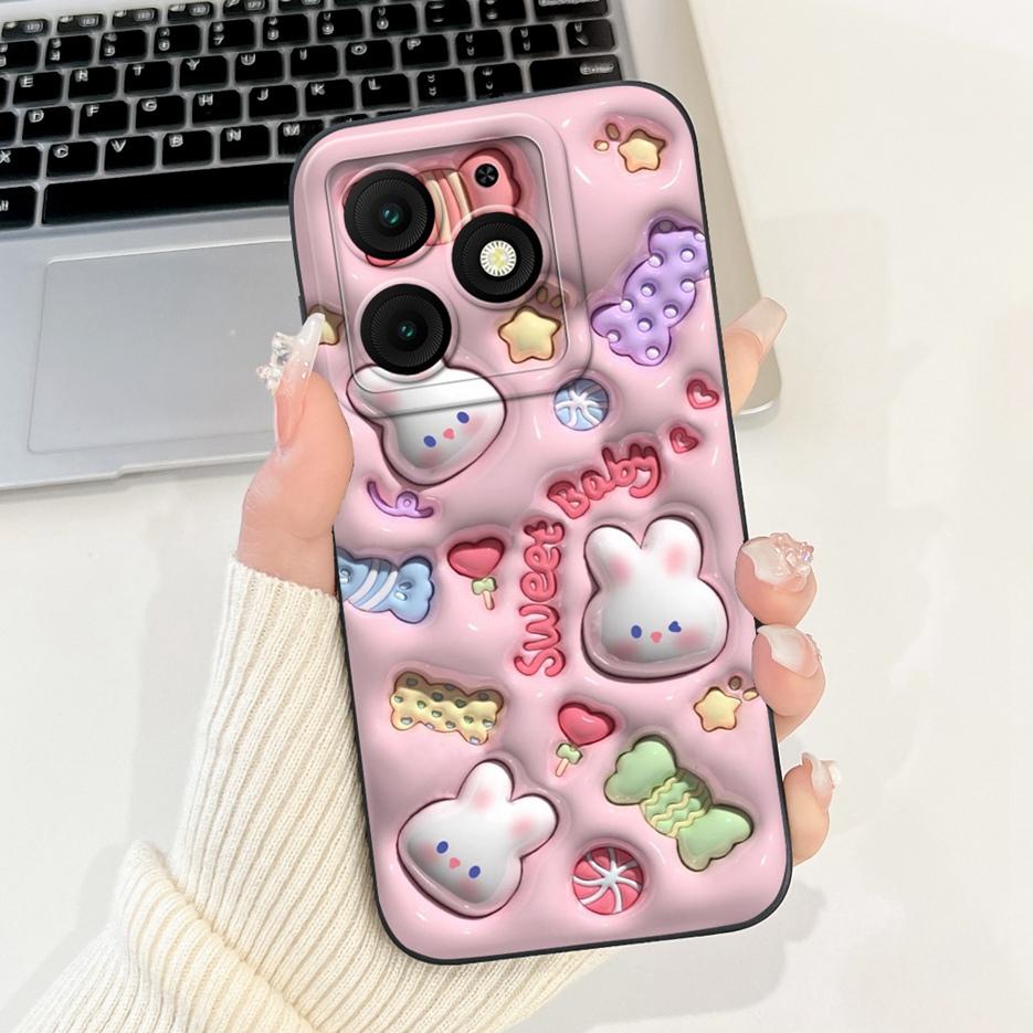 For Itel A50 Case Itel A50C Cute Fashion Cartoon Cover Soft TPU Phone Case For Itel A50C A 50 ItelA50 C Back Cover Fundas Bumper