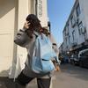 Denim Folding Backpack Patchwork Couple Backpack Student Backpack