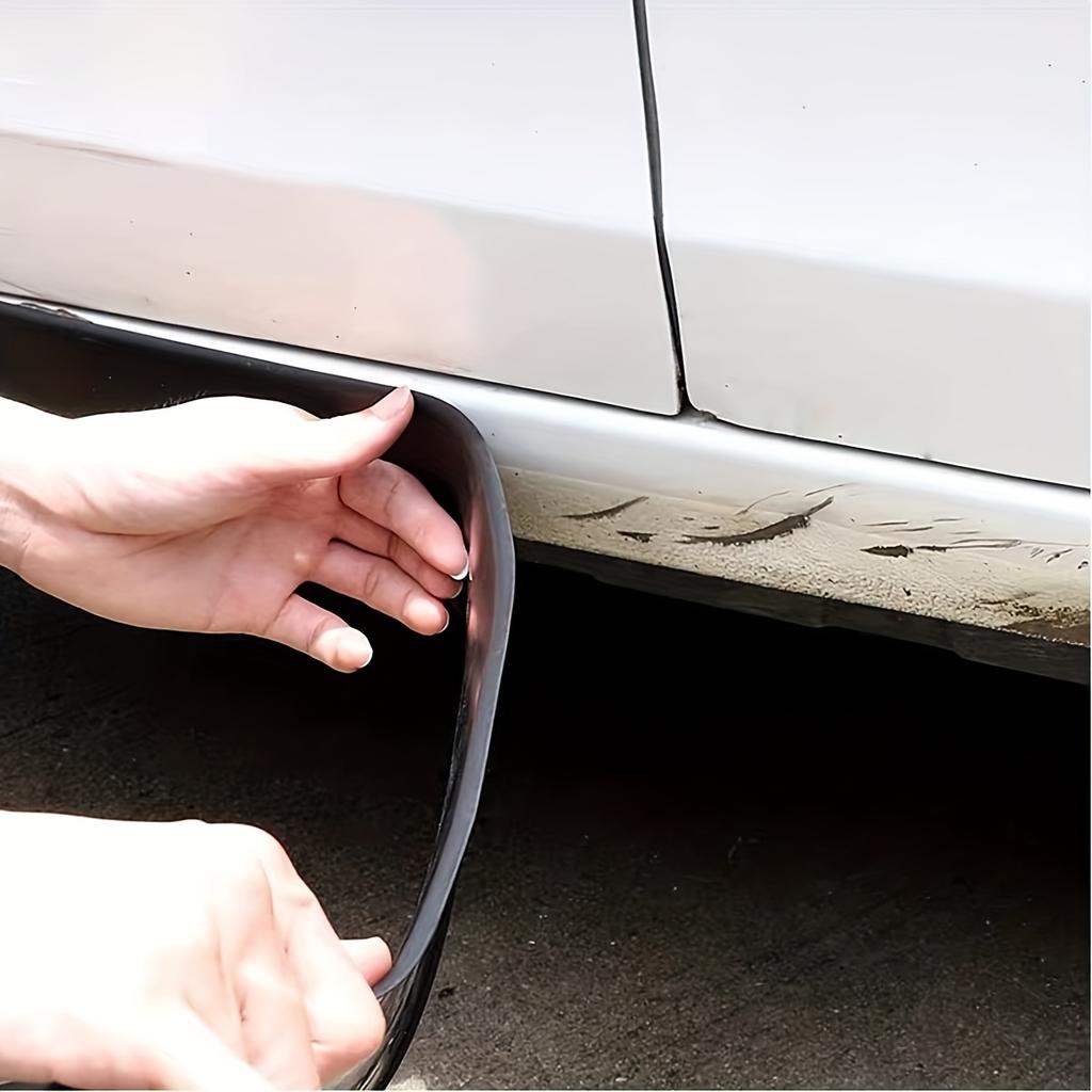 Durable Rubber Side Skirts Edge Guards - Protect Your Car's Bumper from Scratches and Damage!
