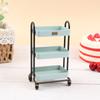 Doll House Home Furnishings Mini Kitchen Rack Movable Electrical Rack