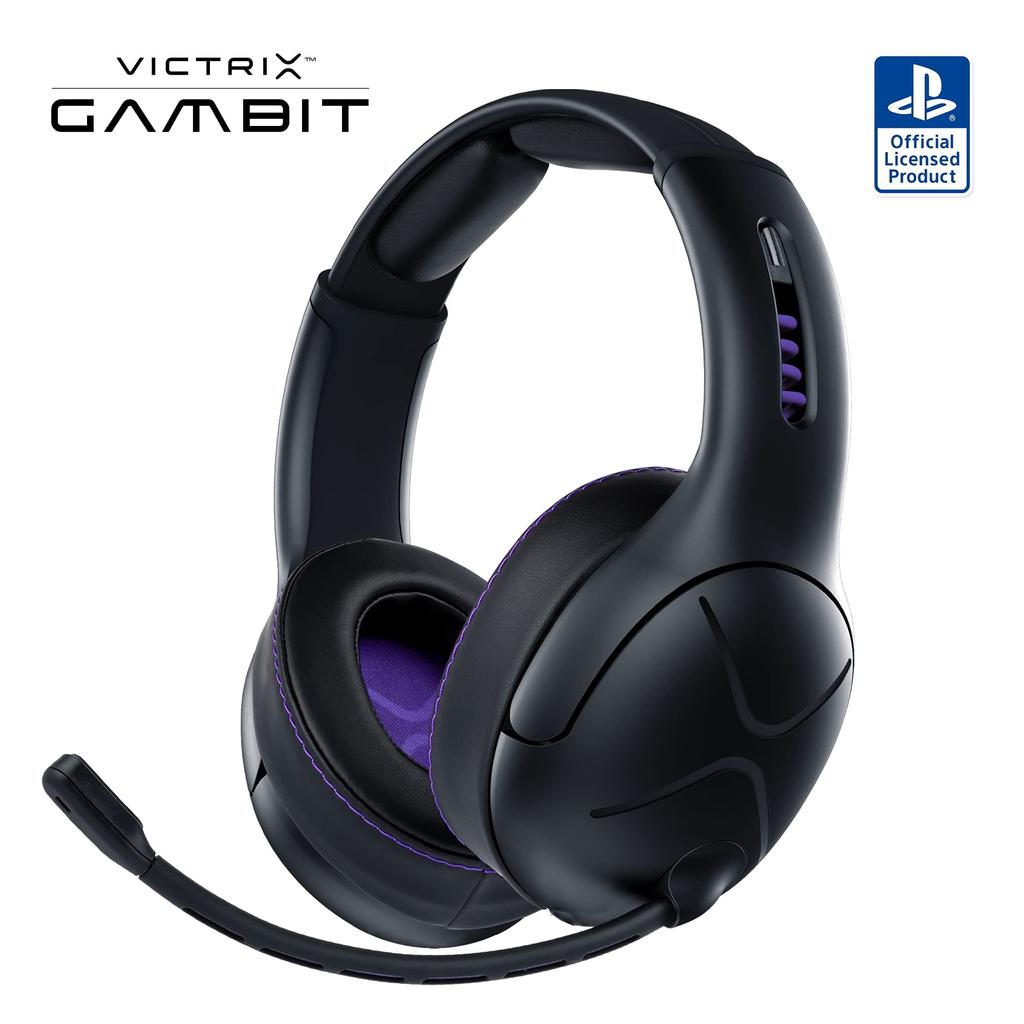 Offiziell lizenziertes PDP Victrix Gambit PS5 Gaming-Headset Kabellos Kabelgebunden Schwarz mit Mikrofon [SONY Produkt] []