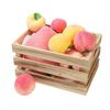 Seasonal Foam Fruit Ornaments: Large Flat Peach Simulation Model
