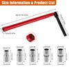Alloy Adjustable Tap Spanner Set With 5 Changeable 8-12mm Nut For Easy Faucet Installation Tapex Kit