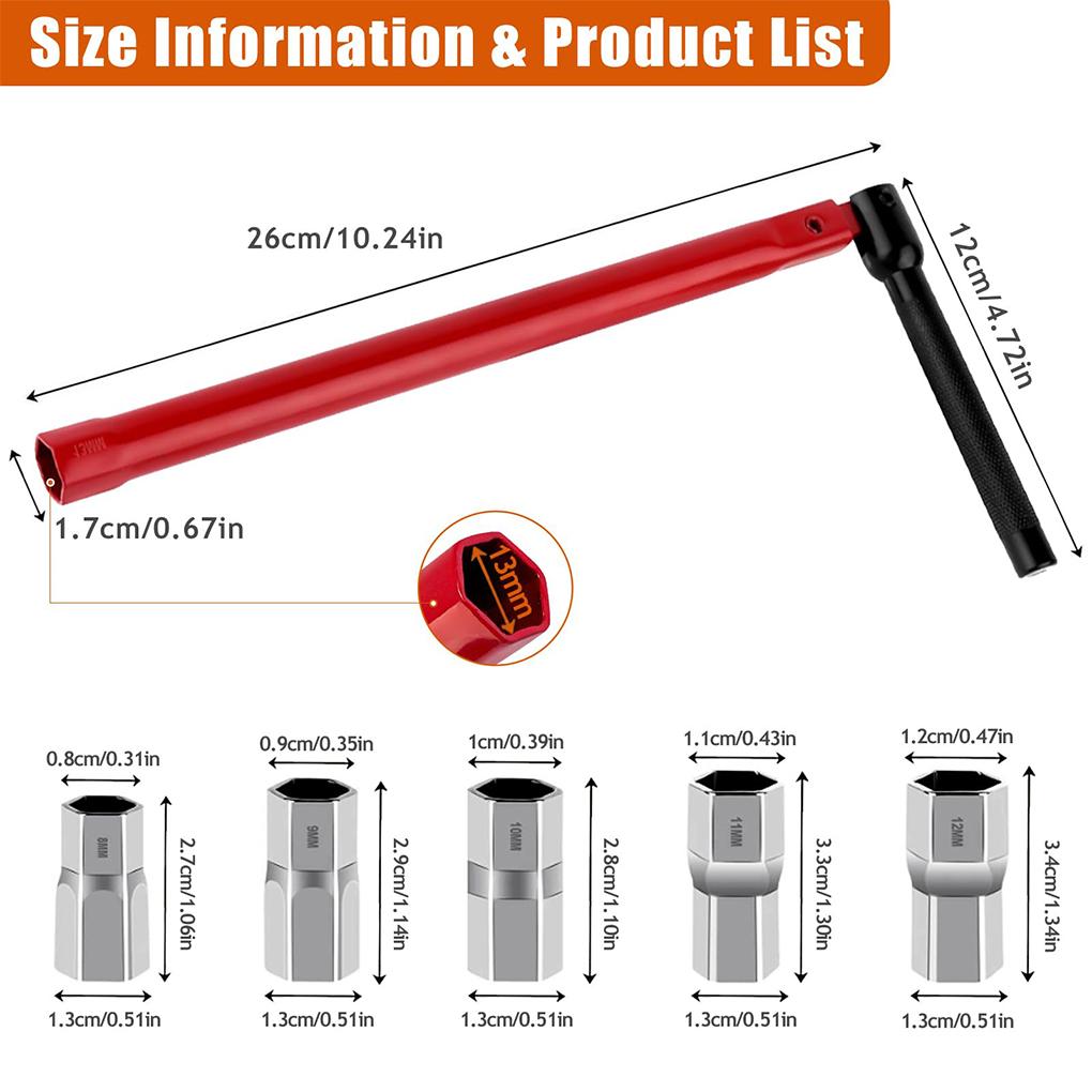 Alloy Adjustable Tap Spanner Set With 5 Changeable 8-12mm Nut For Easy Faucet Installation Tapex Kit