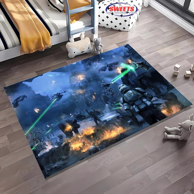 New Shelves! 3D Classic Movie Theme Carpet, Living Room Bedroom Office Children's Room of Choice, Non-slip Machine Washable Mat