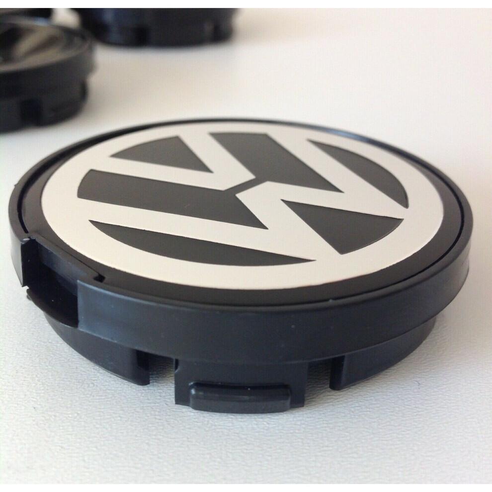 Středové krytky hliníkových kol VW 55 mm, Sada 4 kusů pro Golf/Jetta/Passat/Beetle - 6N0 601 171