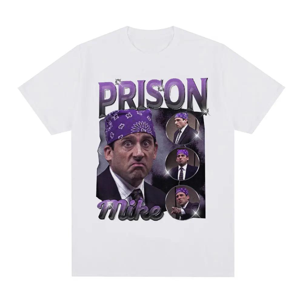 Prison Michael Scott Tribute Tshirt TV Series Office Dwight Schrut Jim Halpert Tshirt Womens Short Sleeve Tshirt S