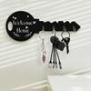 Key Hook with Strong Load-Bearing Capacity Bohemia Style Wall-mounted Decorative Key Shape Key Organizer