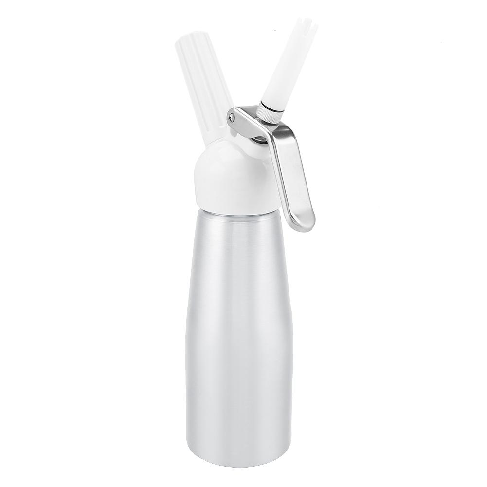 500mL Whipped Cream Dispenser Foamer Portable Cream Whipper for Coffee Desserts Silver