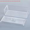 Transparent Acrylic Makeup Storage Box Rectangle Home Clear Display Organizer for Cosmetics Cotton Swabs