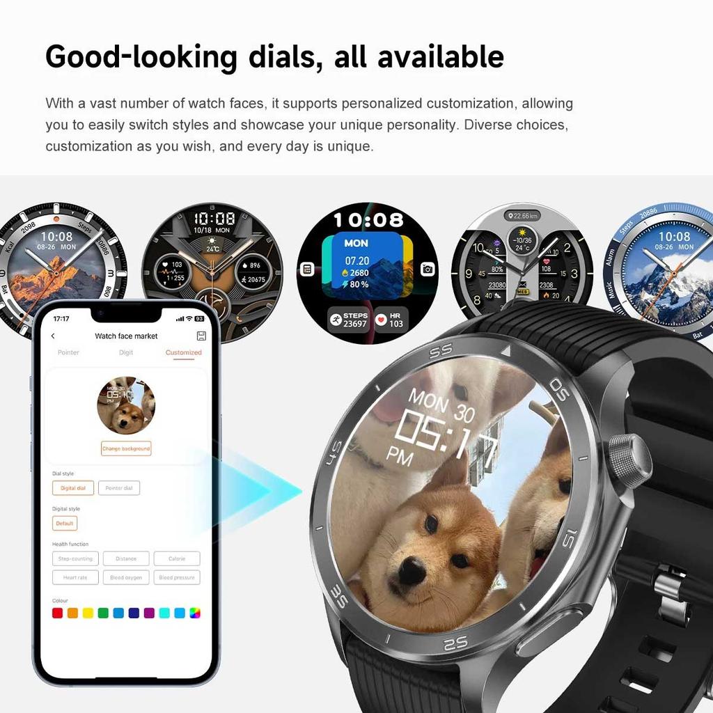 2025 NEW WANCH X2 MAX Outdoor Sports Men SmartWatch GPS Motion Trajectory Compass AMOLED Screen IP67 Waterproof Smart Watch