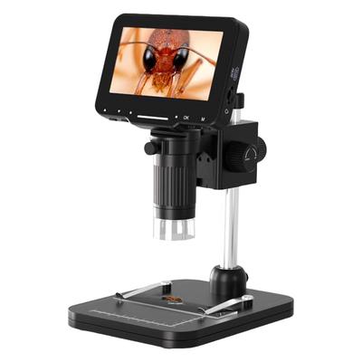 Digitální mikroskop 1000X s úhlopříčkou 4,3 palce, elektronický mikroskop s 8 LED diodami, digitální lupou, zobrazení na PC, kompatibilní s Windows/Mac