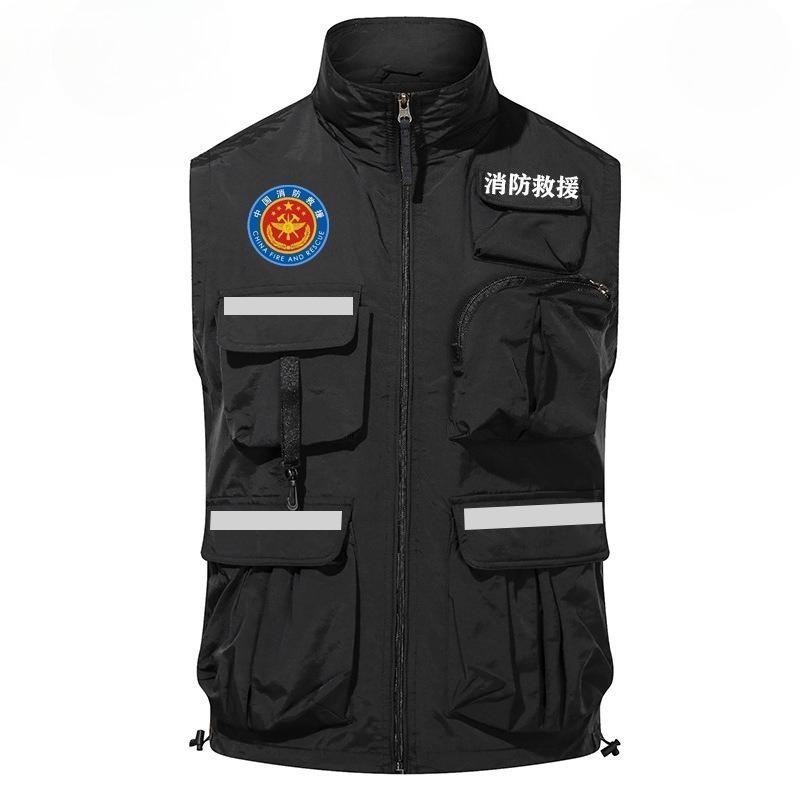 

Vest Multi-pocket Photo Studio Camera Director Reporter Fishing Horse Clip Vest 4XL