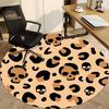 1pc Skulls Office Round Area Rug, Indoor Mat Suitable For Office, Under Office Chairs Bedroom Living Room Home Decor, Room Deco