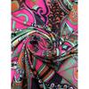 Paisley Print Cold Shoulder Loose Dress, Vintage Long Sleeve Dress For Spring & Fall