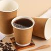 Pabei Disposable Double-Layer Coffee Cups with Lids