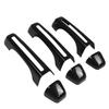 6Pcs Set Exterior Door Handle Cover Trim Black Fit for Jeep Wrangler JL 2018+