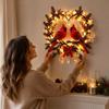 Christmas Lighted Bird Wall Decor, Hanging Bird Wall Decoration for Home Holiday Indoor Display